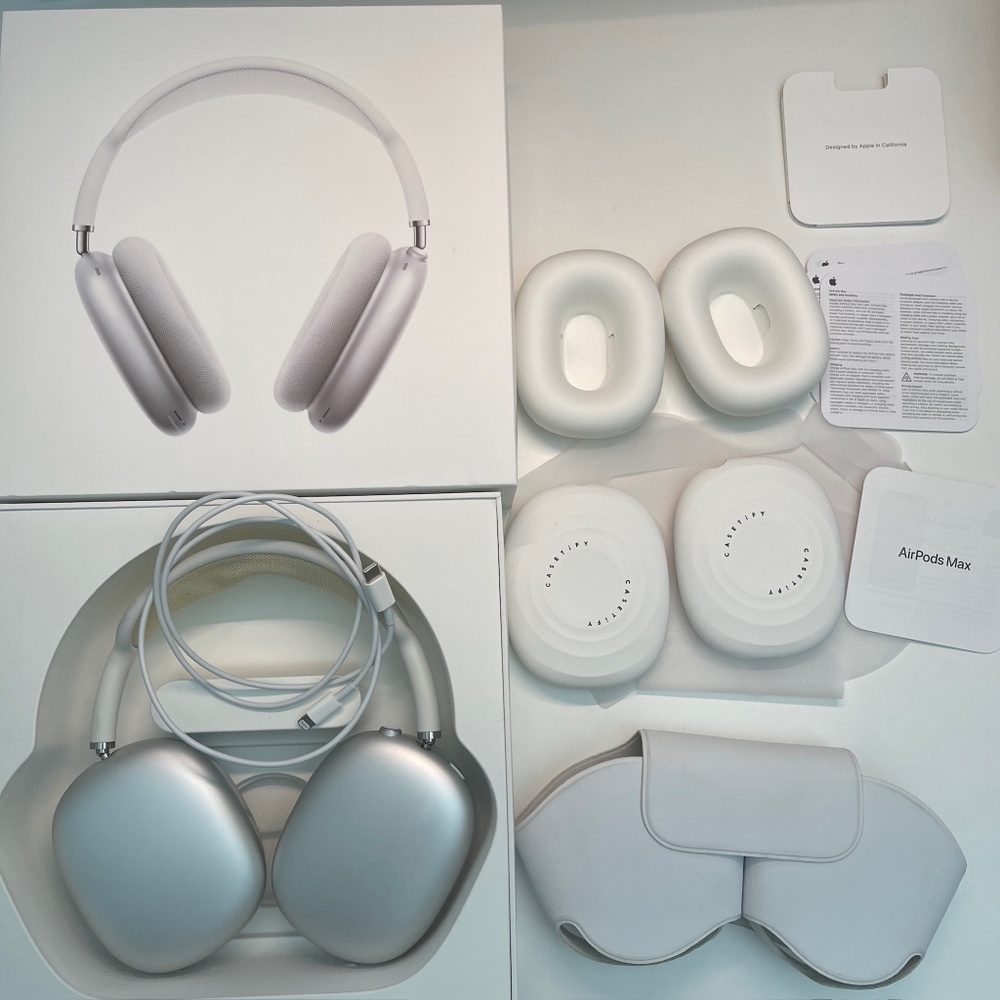 Full Set Apple AirPods Max 1st Gen (A2096) Over Ear Headphones - Silver casetify